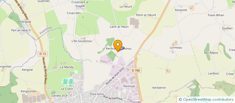 localisation de l'entreprise AUMAVA  PLABENNEC