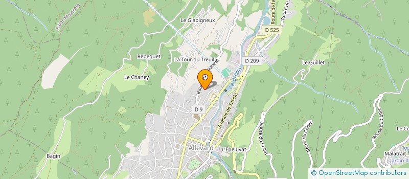 localisation de l'entreprise AUMAX  ALLEVARD