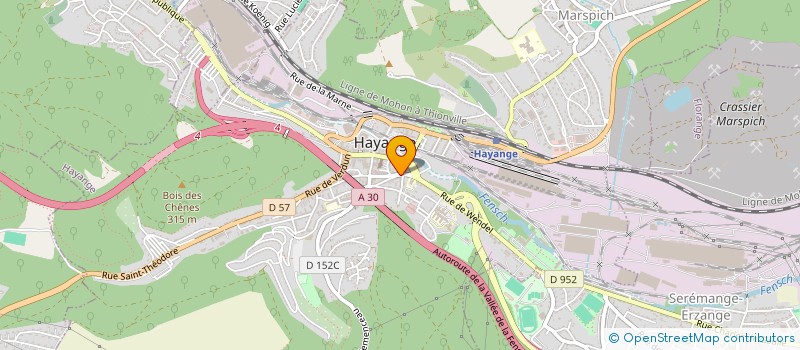 localisation de l'entreprise AUMELU  HAYANGE