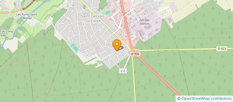 localisation de l'entreprise AUMENAGI  SAINT-GERVAIS-LA-FORET