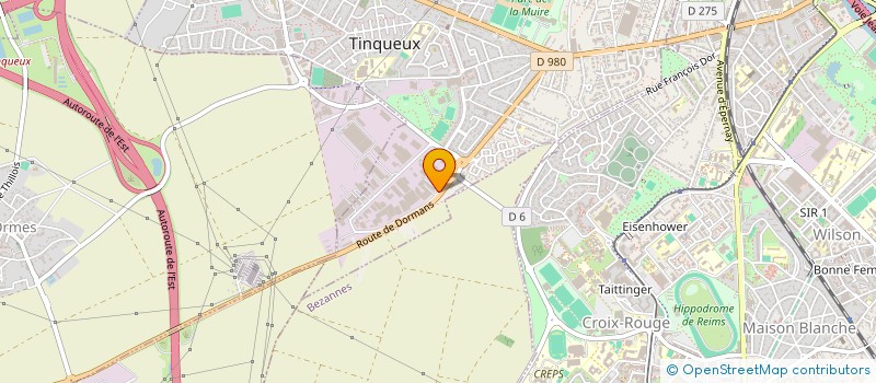localisation de l'entreprise AUMEPIERRE  TINQUEUX