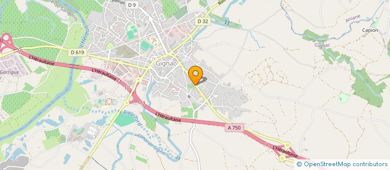 localisation de l'entreprise AUMIERES  GIGNAC