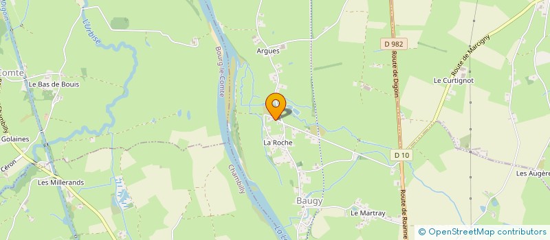 localisation de l'entreprise AUMILROSE  BAUGY