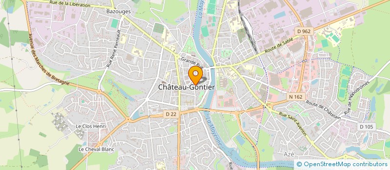 localisation de l'entreprise AUMME à CHATEAU-GONTIER-SUR-MAYENNE