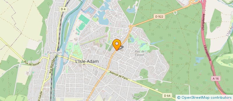 localisation de l'entreprise AUMNESS  L'ISLE-ADAM