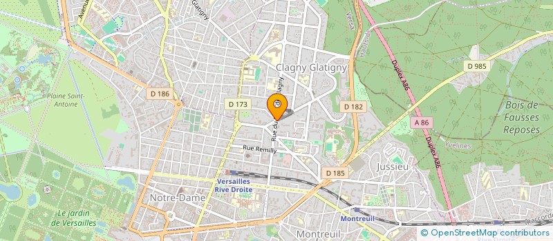localisation de l'entreprise AUMON COLLEG HOCHE GLAGNY à VERSAILLES