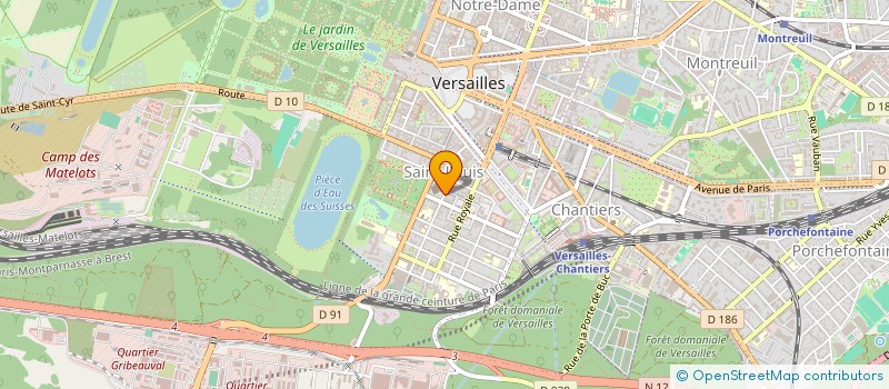 localisation de l'entreprise AUMONERIE CATHO COLLEG NOLHAC  VERSAILLES