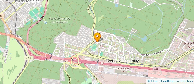 localisation de l'entreprise AUMONERIE CATHOLIQUE DE VELIZY JOUY  VELIZY-VILLACOUBLAY