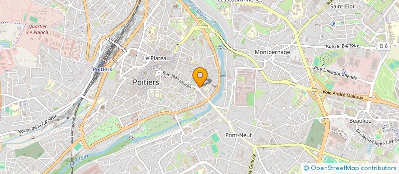 localisation de l'entreprise AUMONERIE CATHOLIQUE DES ETUDIANTS à POITIERS