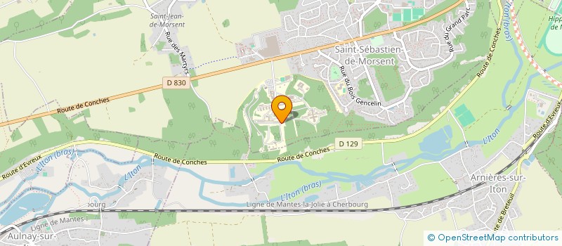 localisation de l'entreprise AUMONERIE CATHOLIQUE DU CENTRE HOSPITALIER DE LA MUSSE  SAINT-SEBASTIEN-DE-MORSENT