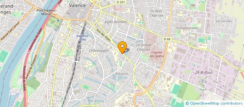 localisation de l'entreprise AUMONERIE CATHOLIQUE ENSEIGNEMENT PUBLIC  VALENCE