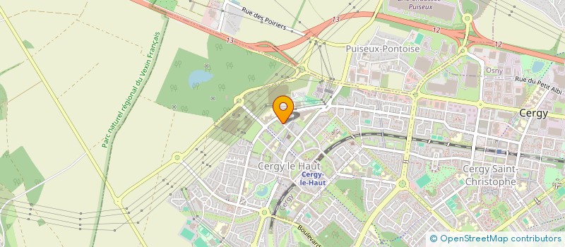 localisation de l'entreprise AUMONERIE COLLEGES LYCEES CERGY  CERGY