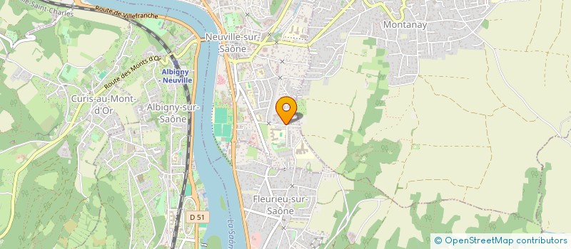 localisation de l'entreprise AUMONERIE COLLEGES VAL DE SAONE  NEUVILLE-SUR-SAONE