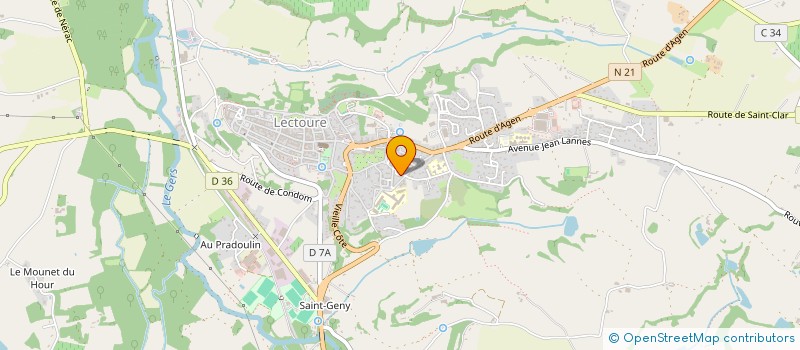 localisation de l'entreprise AUMONERIE DE L'ENSEIGNEMENT PUBLIC  LECTOURE