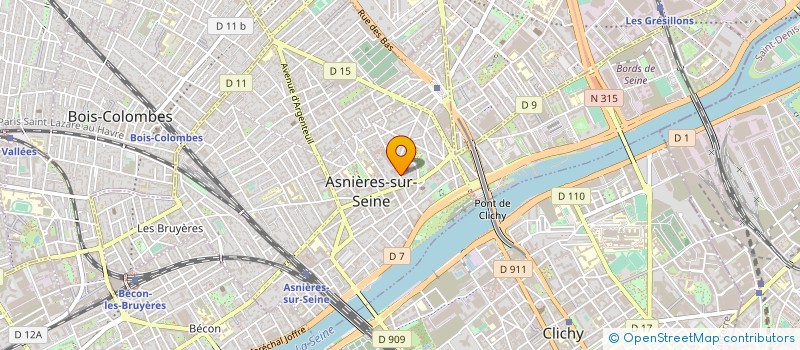 localisation de l'entreprise AUMONERIE DE L'INSTIT G BAGUER  ASNIERES-SUR-SEINE