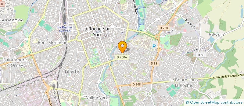 localisation de l'entreprise AUMONERIE DES ETUDIANTS à LA ROCHE-SUR-YON