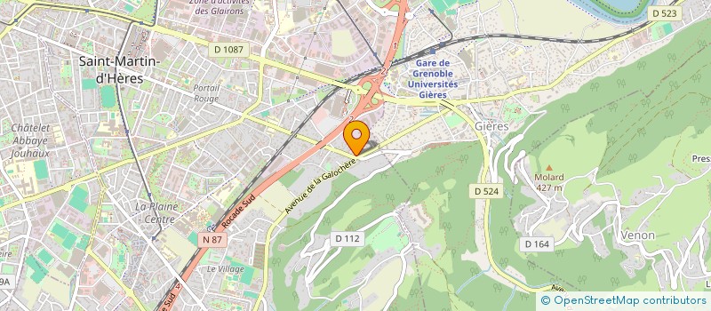 localisation de l'entreprise AUMONERIE DES JEUNES à SAINT-MARTIN-D'HERES