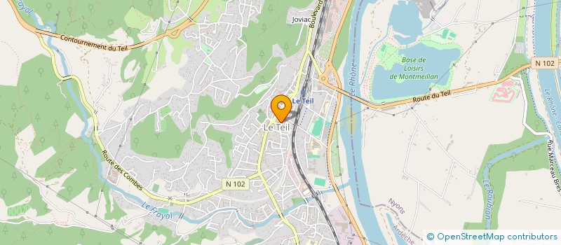 localisation de l'entreprise AUMONERIE DES JEUNES DU SECTEUR DU TEIL  LE TEIL