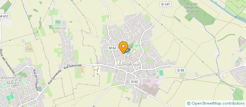 localisation de l'entreprise AUMONERIE DES LYCEES COLLEGES  GONDECOURT