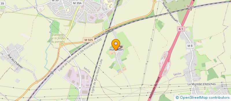 localisation de l'entreprise AUMONERIE DES LYCEES ET COLLEGES SECLIN ET GONDECOURT  SECLIN