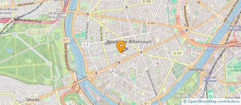 localisation de l'entreprise AUMONERIE DU LYCEE BOULOGNE à BOULOGNE-BILLANCOURT