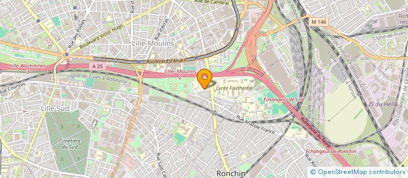 localisation de l'entreprise AUMONERIE DU LYCEE FAIDHERBE à LILLE