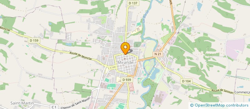 localisation de l'entreprise AUMONERIE ENSEIGNEMENT PUBLIC MIRANDE  MIRANDE