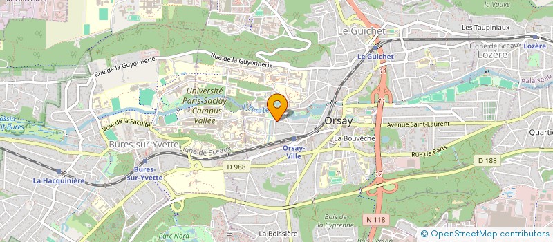 localisation de l'entreprise AUMONERIE ETUDIANTE D'ORSAY : AUREOL à ORSAY