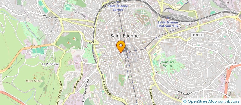 localisation de l'entreprise AUMONERIE ETUDIANTE DE SAINT ETIENNE  SAINT-ETIENNE