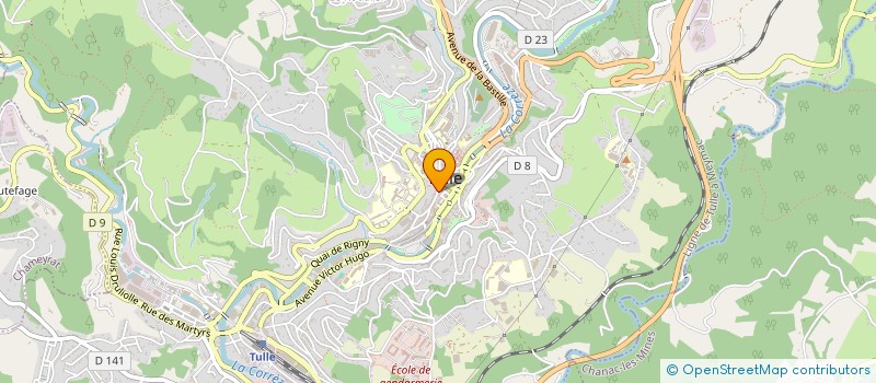 localisation de l'entreprise AUMONERIE JEUNE MONDE SCOLAIRE  TULLE