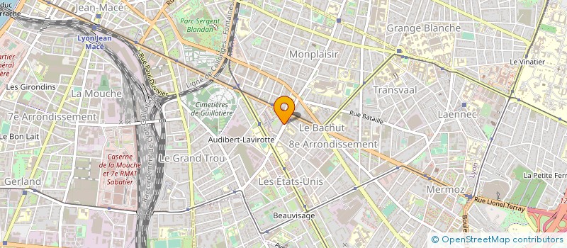 localisation de l'entreprise AUMONERIE SAINTE GENEVIEVE 1ER CYCLE  LYON