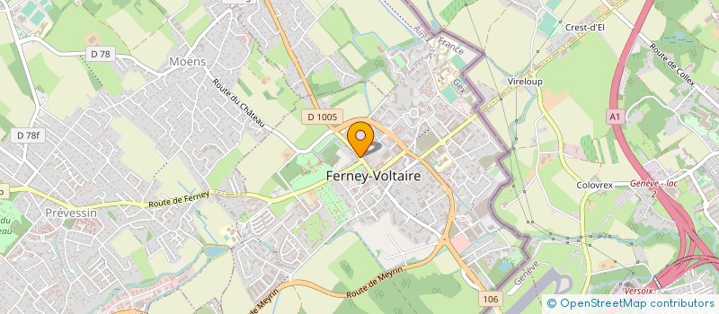 localisation de l'entreprise AUMONERIE SCOLAIRE DU PAYS DE GEX à FERNEY-VOLTAIRE