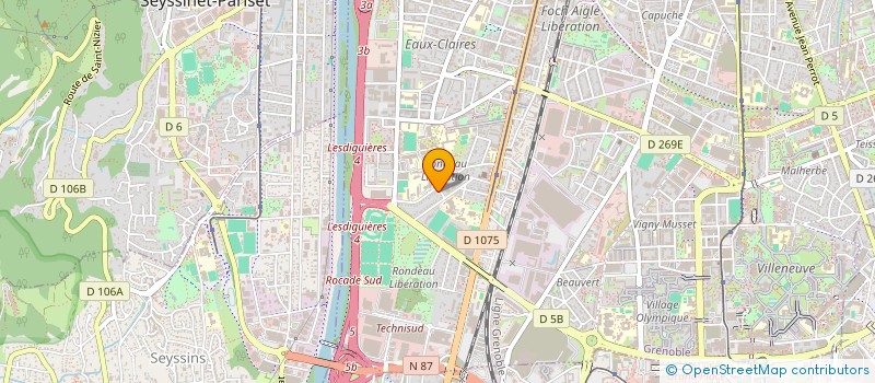 localisation de l'entreprise AUMONERIE  TECHNIQUE SECTEUR LIBERATION à GRENOBLE