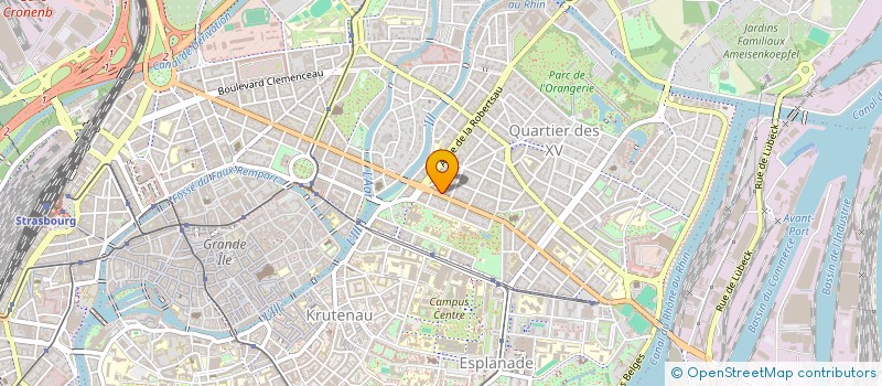 localisation de l'entreprise AUMONERIE UNIVERSITAIRE PROTES à STRASBOURG