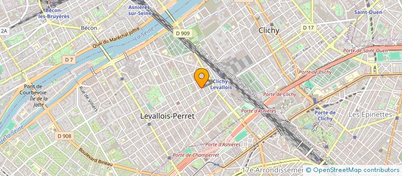 localisation de l'entreprise AUMY à LEVALLOIS-PERRET