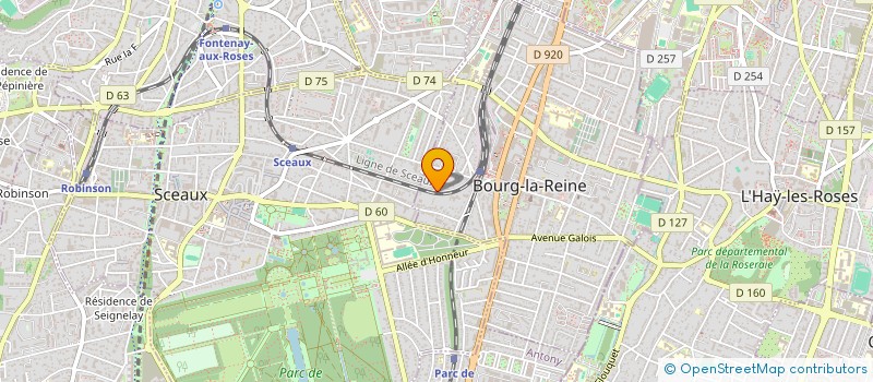 localisation de l'entreprise AUNAC III à BOURG-LA-REINE