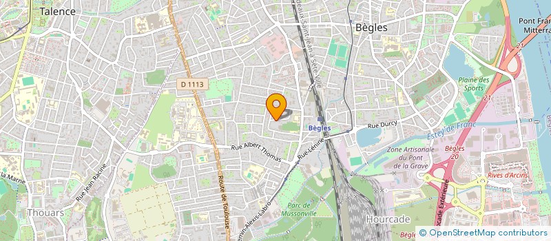 localisation de l'entreprise AUNACE à BEGLES