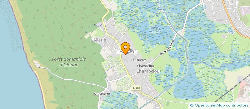 localisation de l'entreprise AUNACIA à LES SABLES D'OLONNE
