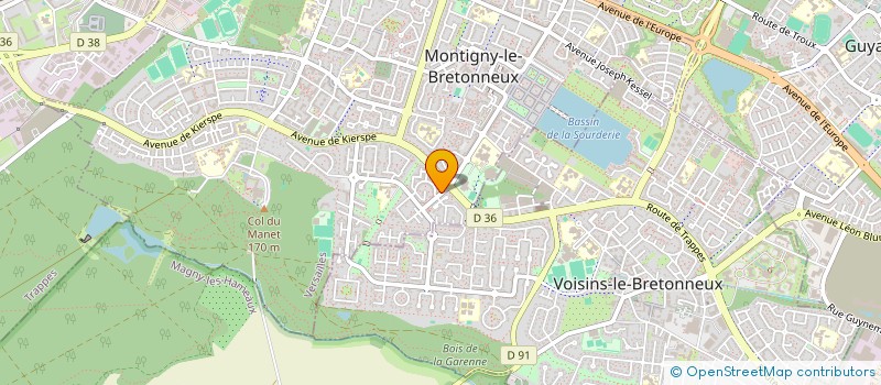 localisation de l'entreprise AUNATIMA  MONTIGNY-LE-BRETONNEUX