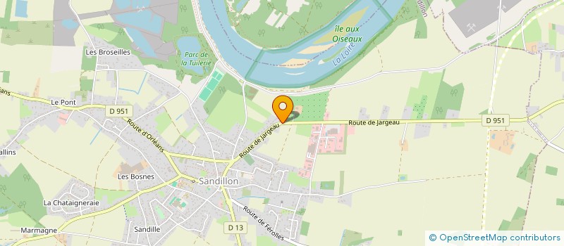 localisation de l'entreprise AUNAUDIS à SANDILLON