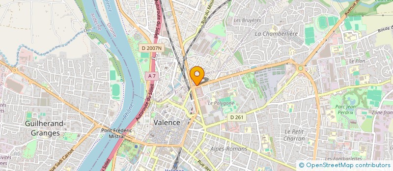 localisation de l'entreprise AUNAVE IMMOBILIER à VALENCE