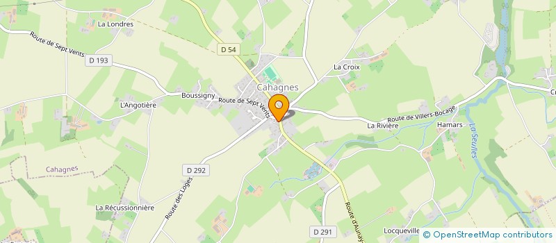 localisation de l'entreprise AUNAY CAHAGNES BADMINTON  CAHAGNES