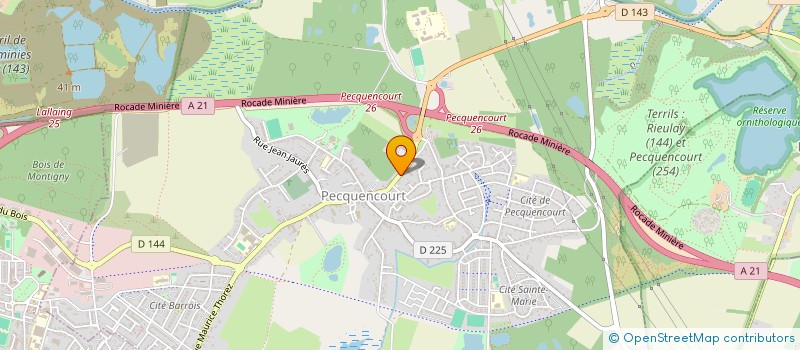 localisation de l'entreprise AUNAY G ET VANANDREVELT P  PECQUENCOURT