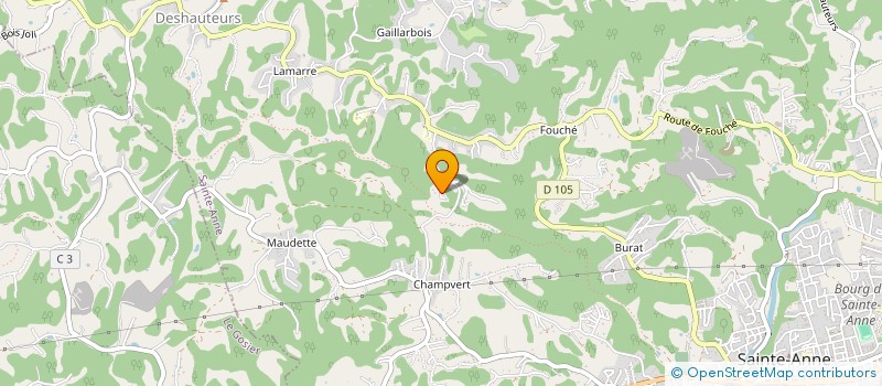 localisation de l'entreprise AUNBY FWI  SAINTE-ANNE