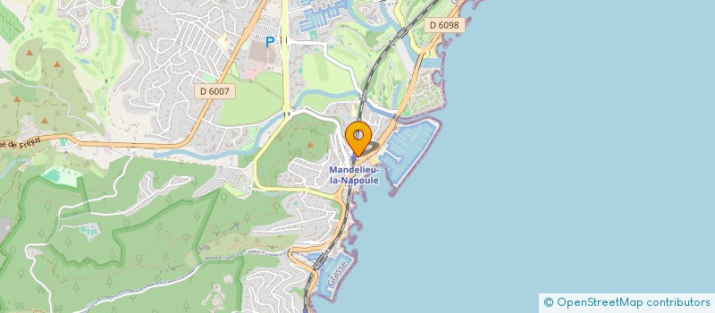 localisation de l'entreprise AUNE TOITURE à MANDELIEU-LA-NAPOULE