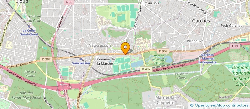 localisation de l'entreprise AUNEAUDIS  MARNES-LA-COQUETTE