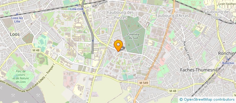 localisation de l'entreprise AUNEGY à LILLE