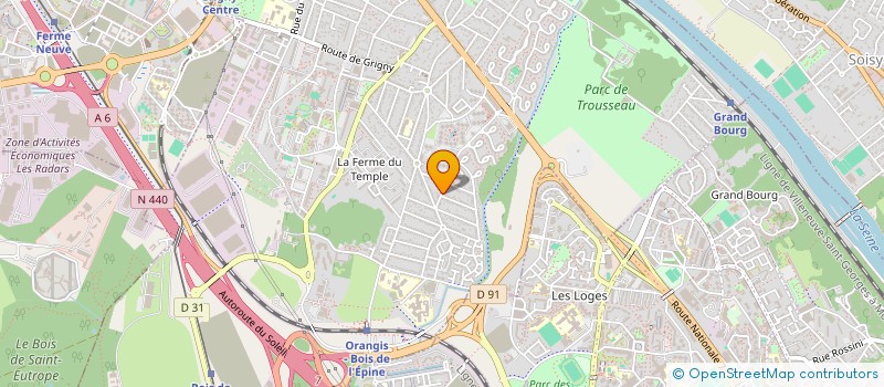 localisation de l'entreprise AUNETTE'SERVICES à RIS-ORANGIS