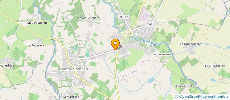 localisation de l'entreprise AUNICO  SAINT-COLOMBAN