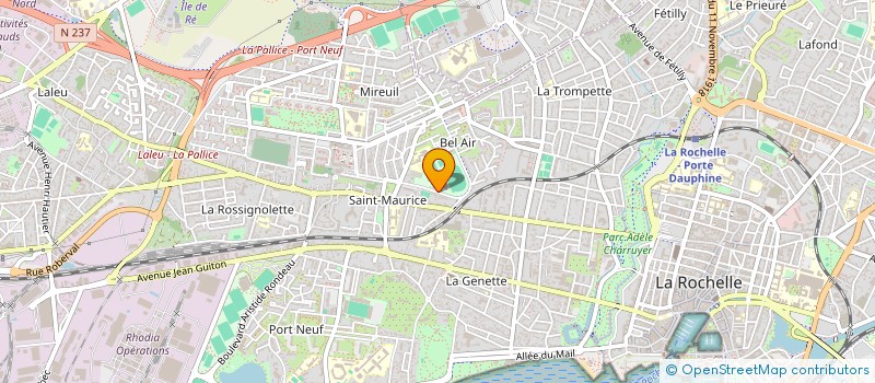 localisation de l'entreprise AUNIS ATHLETISME ROCHELLE AYTRE  LA ROCHELLE